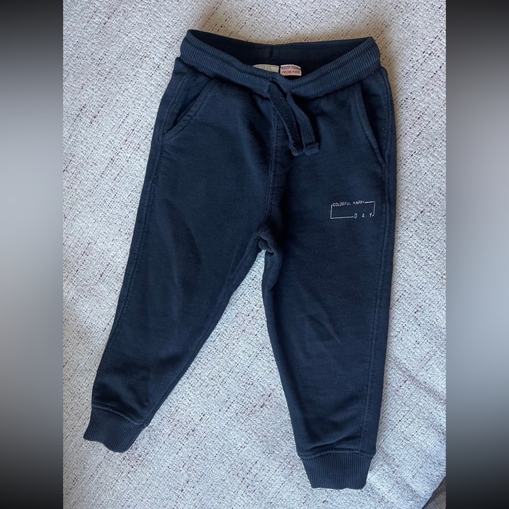 Zara toddler 18-24m jogger sweatpants black